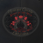SONOMA PISTOLERO Red/Black Embroidered Trucker Hat - Snapback Caps from London Moon
