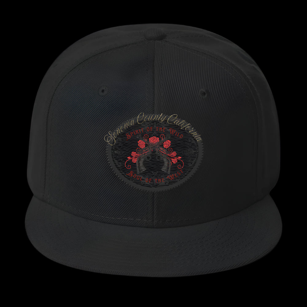 SONOMA PISTOLERO Red/Black Embroidered Trucker Hat - Snapback Caps from London Moon