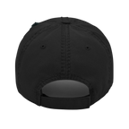 Sonoma Rebel black distressed dad hat made of 100% cotton twill with adjustable hook and loop closure.