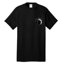 Sonoma Rebel black 100% cotton unisex t-shirt with Jack London graphic and "Wolf House, California" text on chest.