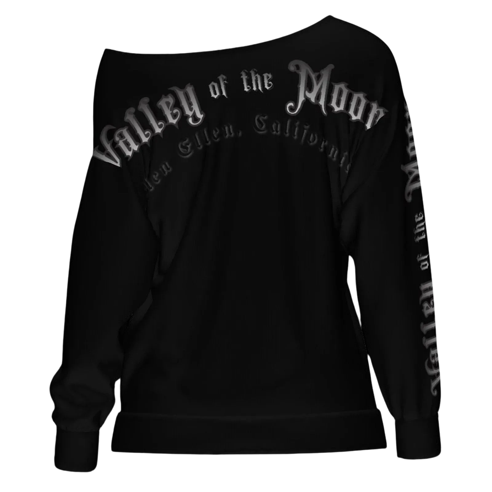 Valley of the "Misty" Moon Women's Off Shoulder Sweatshirt Secondary image
