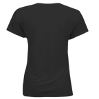 Sonoma Rebel black polyester t-shirt with short sleeves and a crew neck, featuring a pinup graphic on the front.