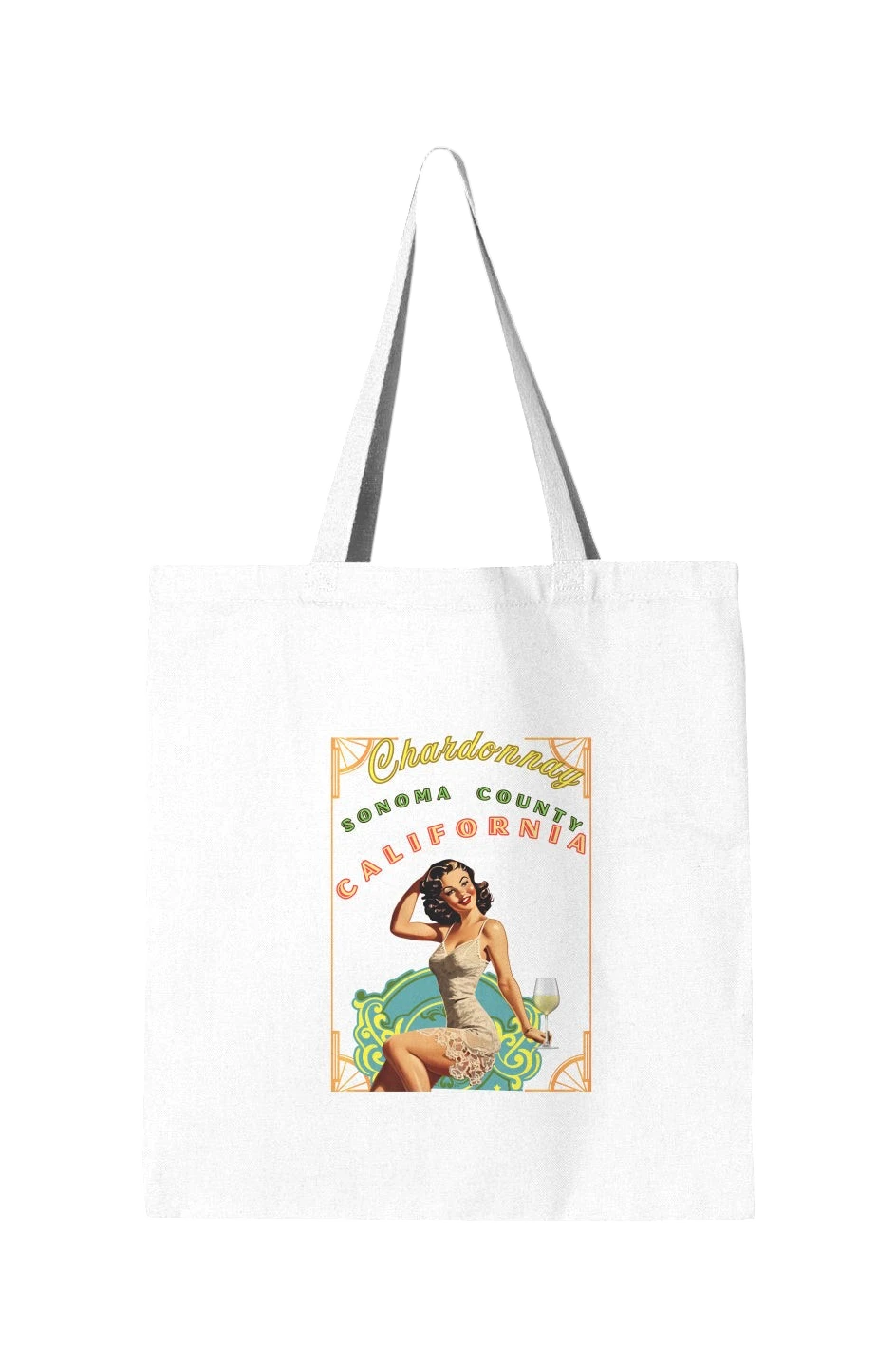 Chardonnay Classic Pinup Tote Bag Secondary image