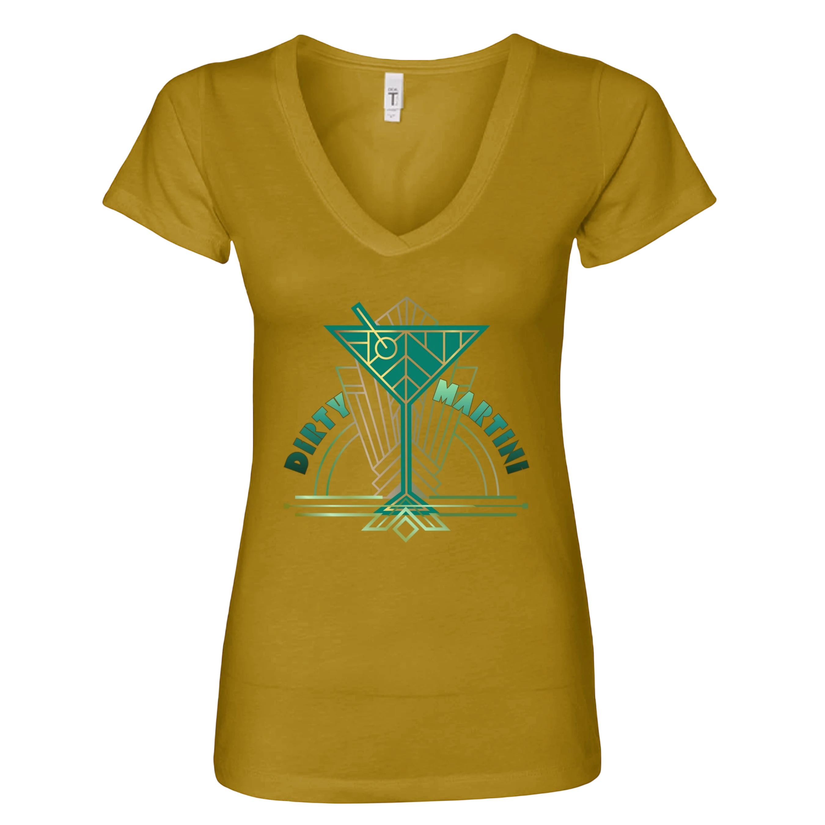 Dirty Deco Martini Women's V-Neck T-Shirt Secondary image