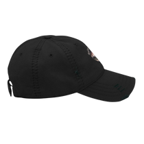 Sonoma Rebel black distressed cotton twill dad hat with embroidered graphic and adjustable strap