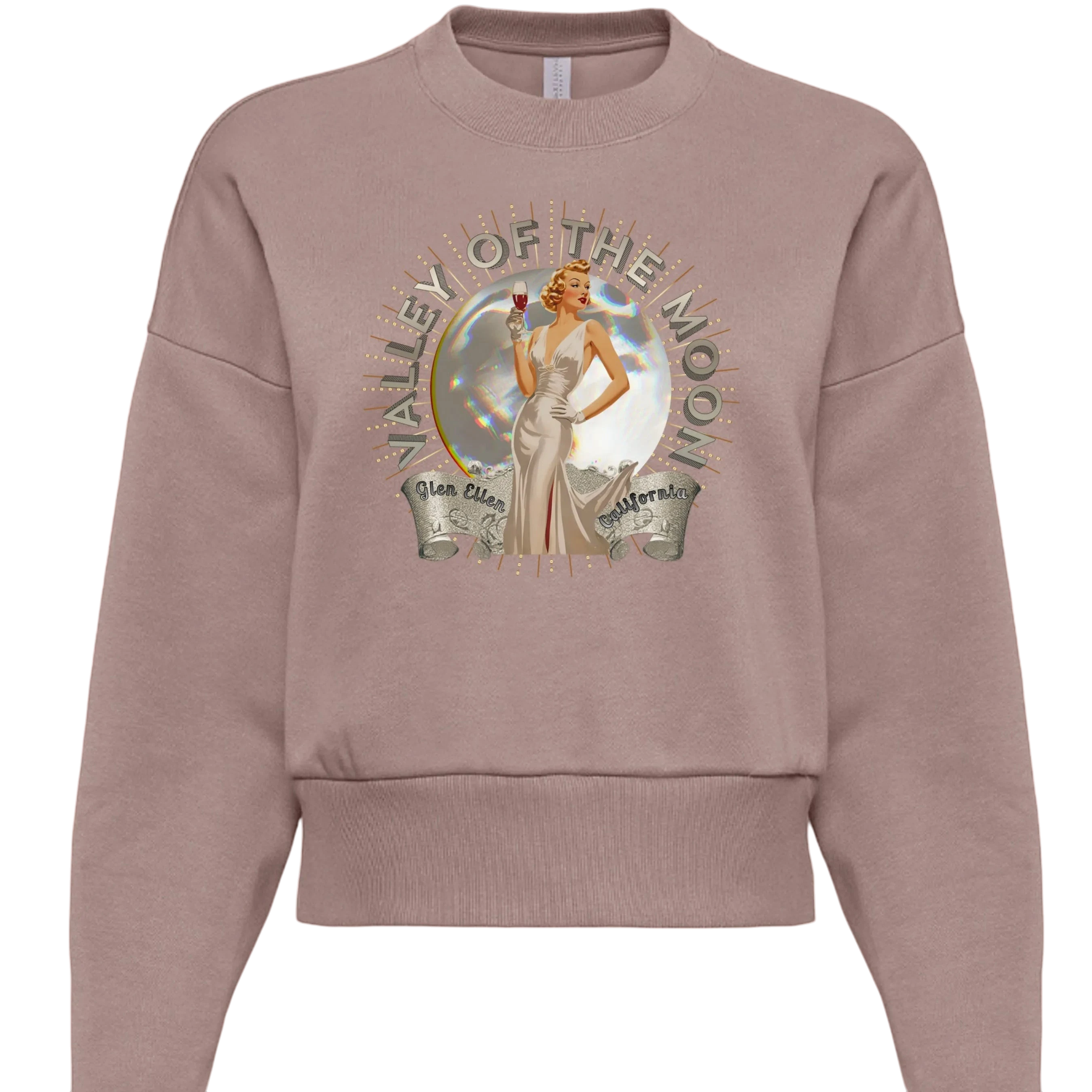 Sonoma Rebel dusty rose heavyweight fleece sweatshirt with oversized fit and