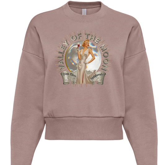 Sonoma Rebel dusty rose heavyweight fleece sweatshirt with oversized fit and
