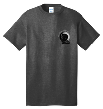 Sonoma Rebel dark grey 100% cotton unisex t-shirt with a small graphic of Jack London's profile and "Glen Ellen, California" text.