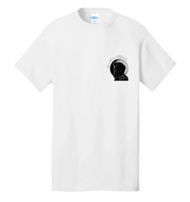 Sonoma Rebel white 100% cotton unisex t-shirt with a small black and white graphic of Jack London and text.