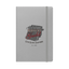 Sonoma Rebel Jack London Writers Guild notebook with a vintage typewriter graphic and elastic closure. Grey hardcover.