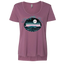 Sonoma Rebel women's mauve scoop neck t-shirt with a graphic print of a vineyard under a full moon.