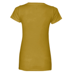 Sonoma Rebel mustard yellow crew neck t-shirt made of cotton with short sleeves.