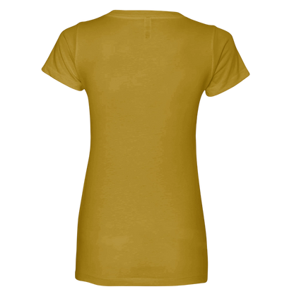 Sonoma Rebel mustard yellow crew neck t-shirt made of cotton with short sleeves.