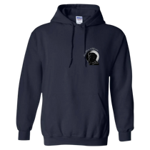 Sonoma Rebel navy blue cotton blend men's hoodie with a chest graphic of Jack London's profile and text.