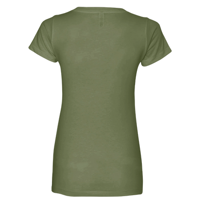 Sonoma Rebel olive green cotton crew neck t-shirt, back view. Soft, breathable fabric for all-day comfort.