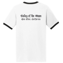 Sonoma Rebel Men's white ringer t-shirt with black trim and