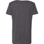 Sonoma Rebel Tie Dye Sky Womens T-Shirt, heather grey, polyester-cotton blend, scoop neck, short sleeves. Festival style.