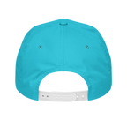 Sonoma Rebel Vintage Cocktails Golf Rope Cap in bright turquoise with a white adjustable snapback. This cap features a 5-panel design and a semi-curved bill.