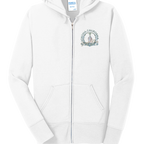 Sonoma Rebel white cotton blend full-zip hooded sweatshirt with