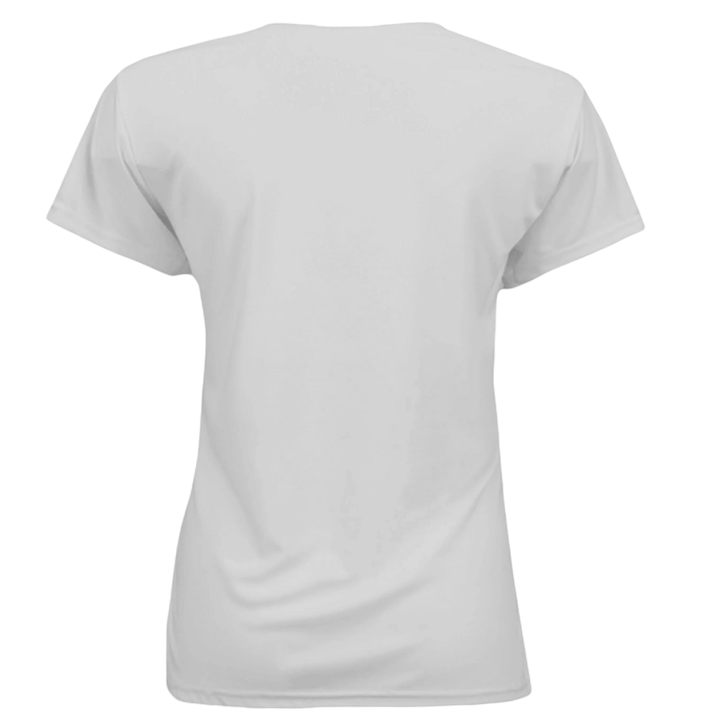 Sonoma Rebel white polyester performance t-shirt with a women's fit and UPF 50 sun protection.