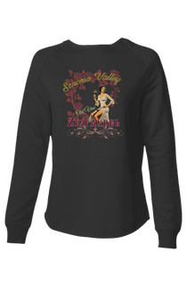 Sonoma Rebel dark grey cotton-polyester blend sweatshirt with a vintage pinup graphic and