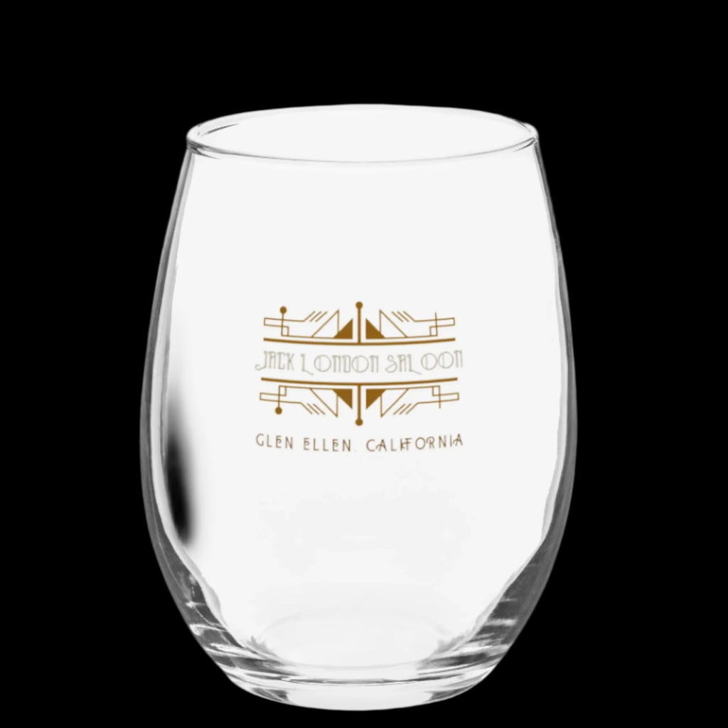 JACK LONDON SALOON Art Deco Logo Stemless wine glass - Stemware from My Store
