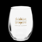 JACK LONDON SALOON Art Deco Logo Stemless wine glass - Stemware from My Store