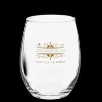 JACK LONDON SALOON Art Deco Logo Stemless wine glass - Stemware from My Store