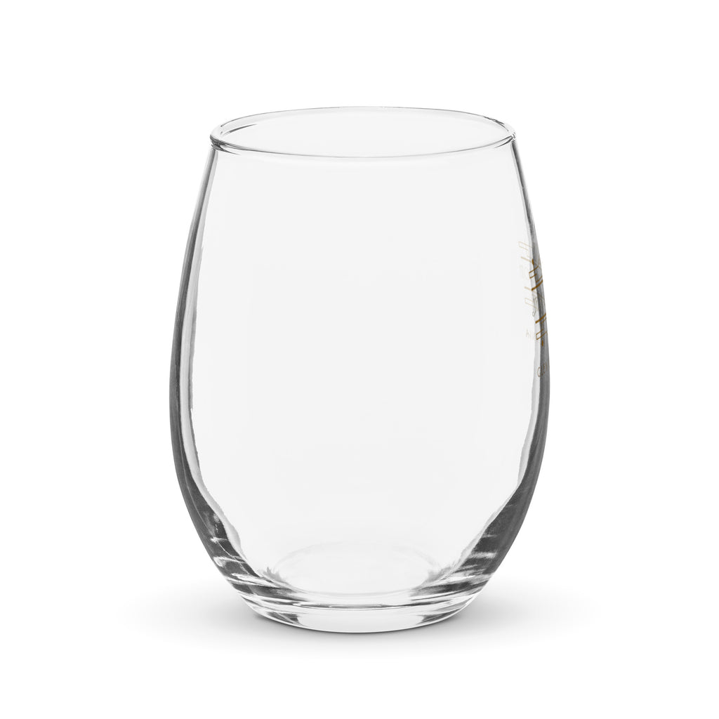 JACK LONDON SALOON Art Deco Logo Stemless wine glass - Stemware from My Store