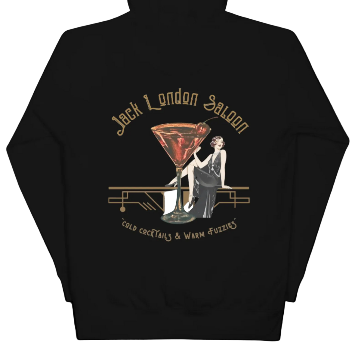 JACK LONDON SALOON COLD COCKTAILS Unisex Pullover Hoodie - Hoodies from My Store Main image