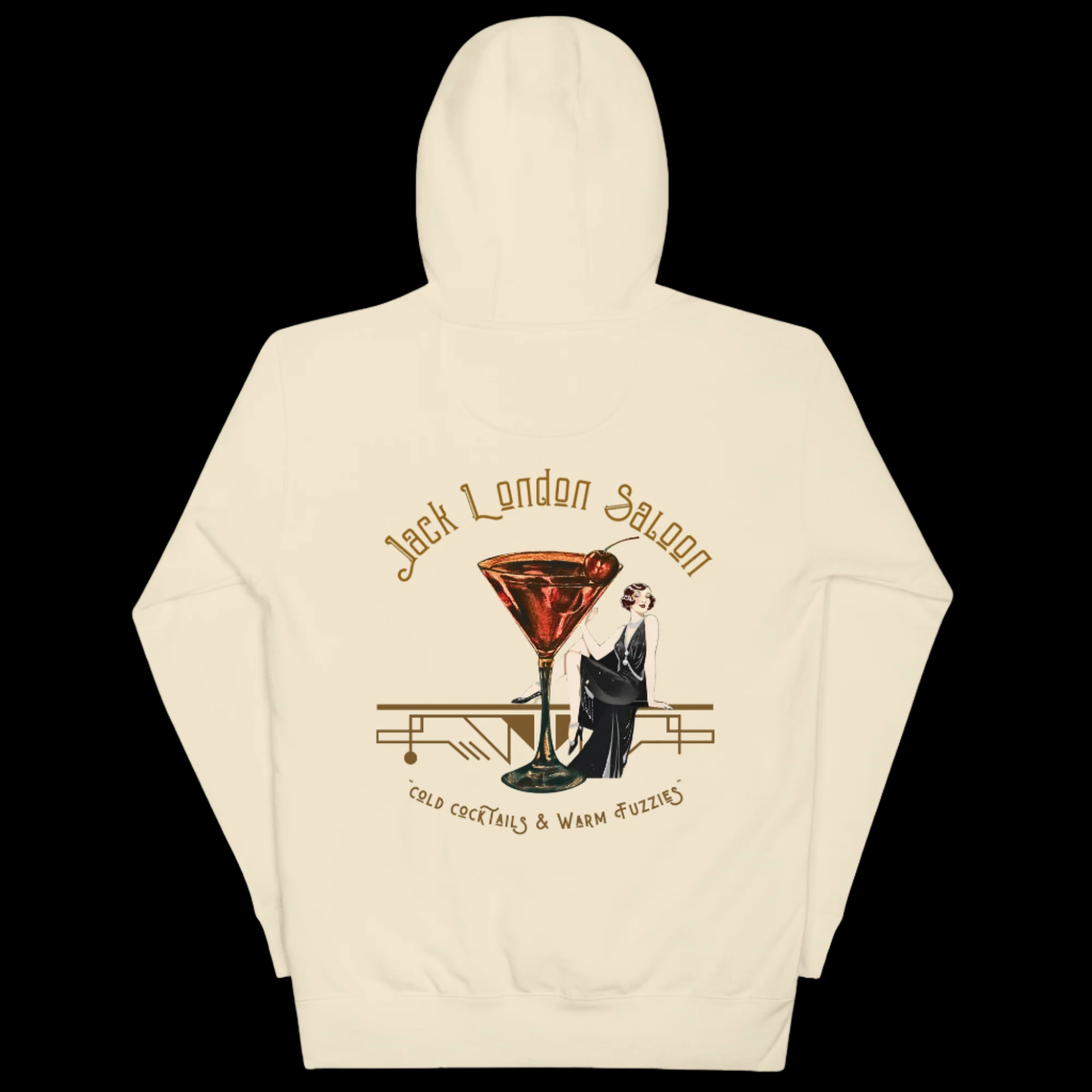 JACK LONDON SALOON COLD COCKTAILS Unisex Pullover Hoodie - Hoodies from My Store