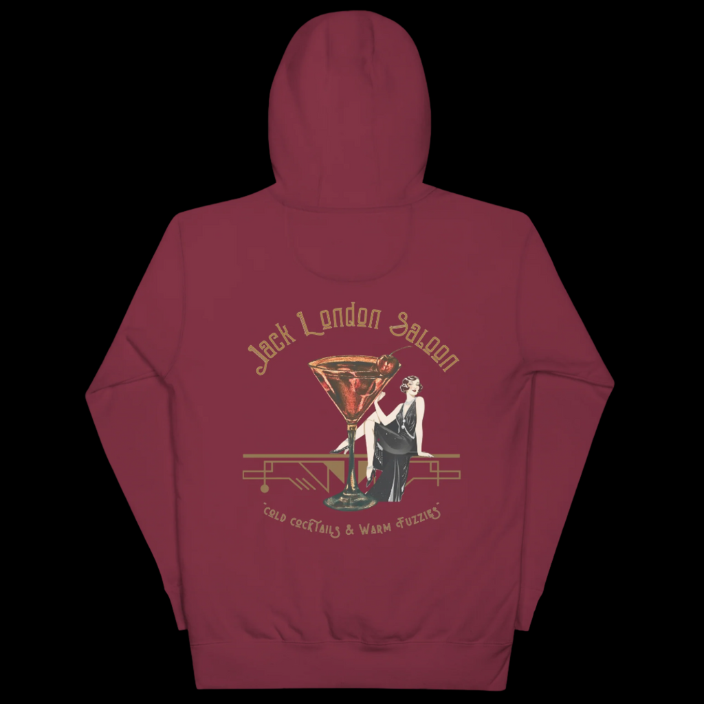 JACK LONDON SALOON COLD COCKTAILS Unisex Pullover Hoodie - Hoodies from My Store